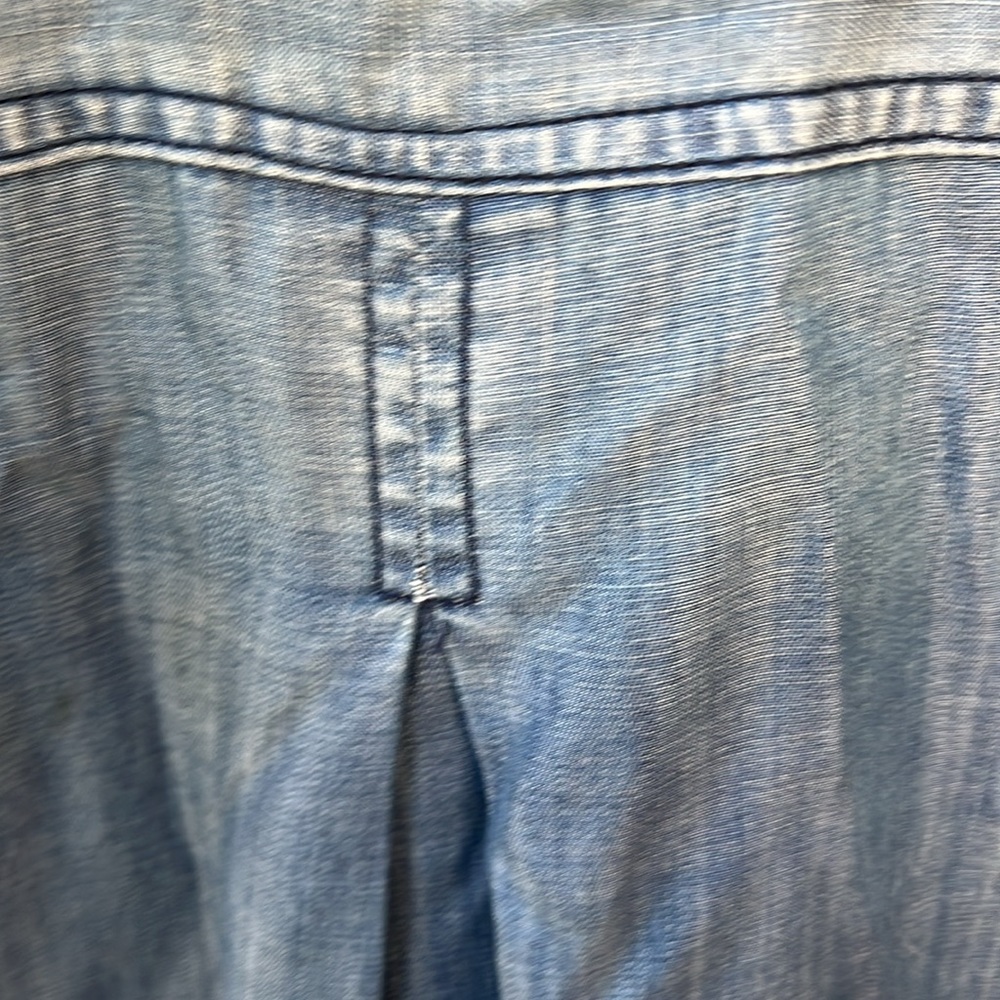 Cold, Shoulder, Button-Down Denim M - image 8